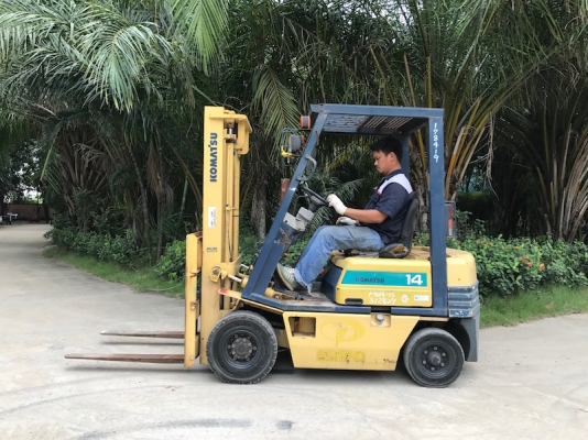 ขายFORKLIFT KOMATSU FG14-15(1.5ตัน) สวยเดิมจากญี่ปุ่น ยังไม่เคยใช้ในไทย 115,000เท่านั้น!!