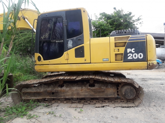 ขายถูกรถแบคโฮ KOMATSU PC200-8 สภาพเดิมโซ่หนาไฟฟ้าเต็มเอกสารทะเบียน