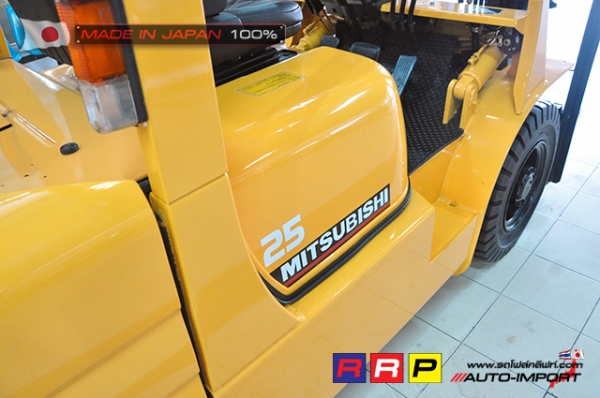 ขายรถโฟล์คลิฟท์มือสอง MITSUBISHI รุ่น FD25T-F18B-22151 นำเข้าจากประเทศญี่ปุ่น 100\% ไม่เคยใช้งานในไทย ขายรถโฟล์คลิฟท์มือสอง MITSUBISHI รุ่น FD25T-F18B-22151 นำเข้าจากประเทศญี่ปุ่น 100\% ไม่เคยใช้งานในไทย