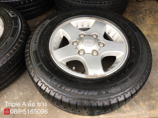 ล้อแม็ก ISUZU D-MAX ขอบ 15 พร้อมยาง 215-70-15 Michelin ปี 14