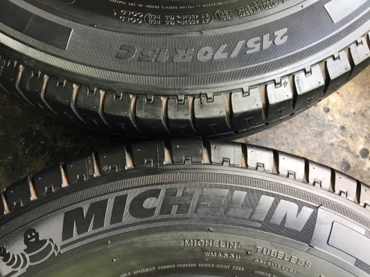 ล้อแม็ก ISUZU D-MAX ขอบ 15 พร้อมยาง 215-70-15 Michelin ปี 14