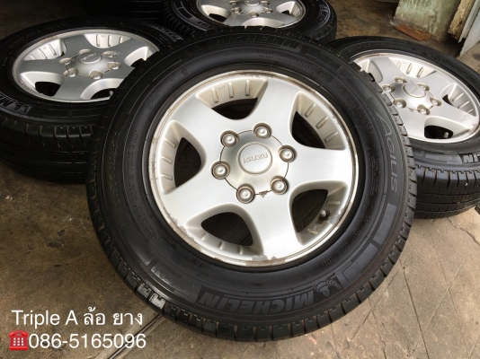 ล้อแม็ก ISUZU D-MAX ขอบ 15 พร้อมยาง 215-70-15 Michelin ปี 14