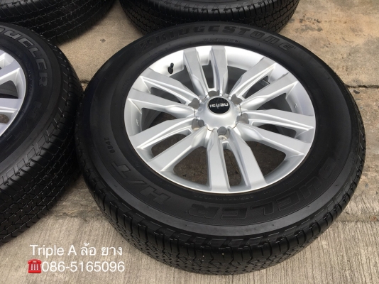 แม็ก ISUZU MU-X ขอบ18 พร้อมยาง 255-60-18 Bridgestone ปี 17 แม็กสวย ดอกเต็มๆ