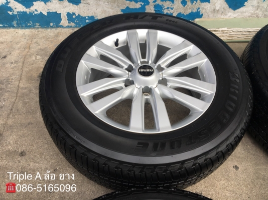 แม็ก ISUZU MU-X ขอบ18 พร้อมยาง 255-60-18 Bridgestone ปี 17 แม็กสวย ดอกเต็มๆ