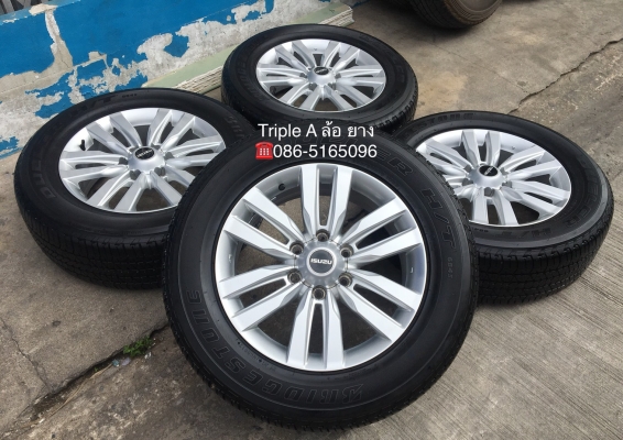 แม็ก ISUZU MU-X ขอบ18 พร้อมยาง 255-60-18 Bridgestone ปี 17 แม็กสวย ดอกเต็มๆ