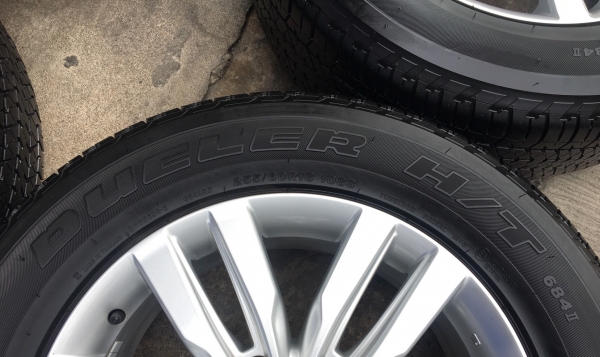 แม็ก ISUZU MU-X ขอบ18 พร้อมยาง 255-60-18 Bridgestone ปี 17 แม็กสวย ดอกเต็มๆ