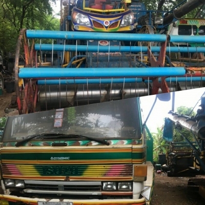 ขายคู่ รถเกี่ยวเกษตรพัฒนา ปลดหนี้52 เครื่องHINO JO8C 220แรง รถลากร็อคกี้175 2เพลา แชชซีสวย