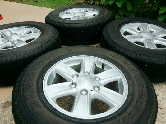 ล้อแม็กอีซูซุพร้อมยางบริดสโตน 245/70R16 ชุด4ล้อ