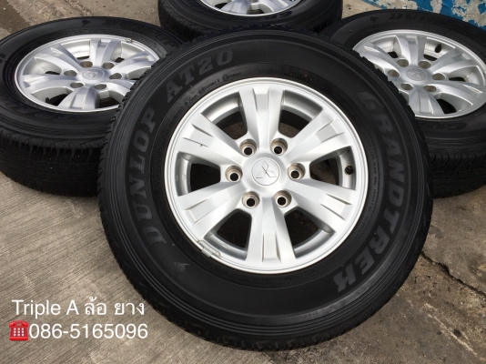 ล้อแม็ก Mitsu Triton ขอบ 16 พร้อมยาง 245-70-16 Dunlop ปี 13