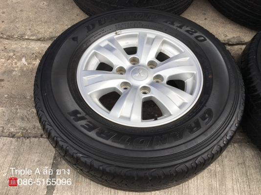 ล้อแม็ก Mitsu Triton ขอบ 16 พร้อมยาง 245-70-16 Dunlop ปี 13