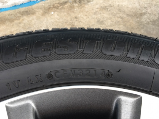 ล้อแม็ก 4รู100 Honda Feed ขอบ15 พร้อมยาง Bridgestone 185-65-15 ปี 14