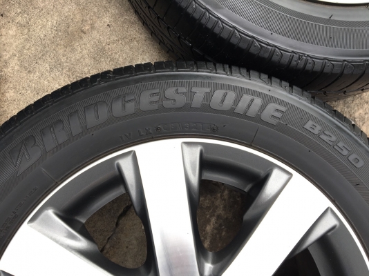 ล้อแม็ก 4รู100 Honda Feed ขอบ15 พร้อมยาง Bridgestone 185-65-15 ปี 14