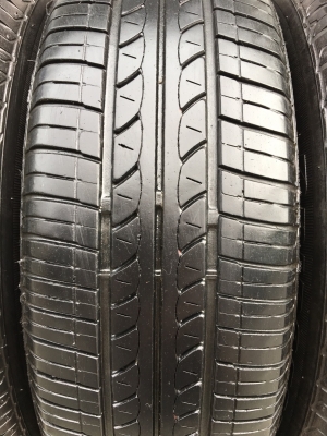 ล้อแม็ก 4รู100 Honda Feed ขอบ15 พร้อมยาง Bridgestone 185-65-15 ปี 14