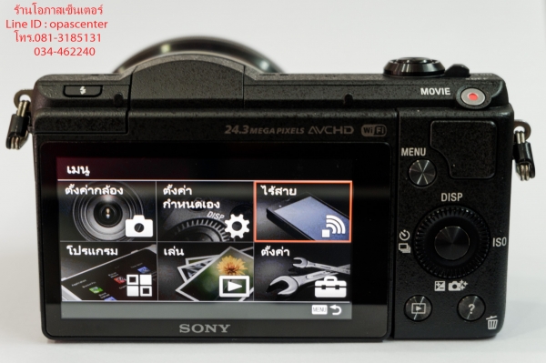 กล้อง Mirrorless Sony A5100 24.3 ล้าน เลนส์ 16-50 mm. มีที่ชาร์ท เมม32GB ใบรับประกัน สภาพใหม่มาก