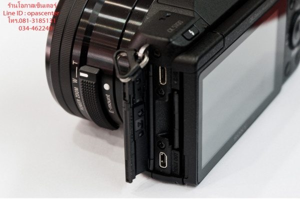 กล้อง Mirrorless Sony A5100 24.3 ล้าน เลนส์ 16-50 mm. มีที่ชาร์ท เมม32GB ใบรับประกัน สภาพใหม่มาก