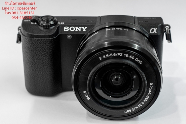 กล้อง Mirrorless Sony A5100 24.3 ล้าน เลนส์ 16-50 mm. มีที่ชาร์ท เมม32GB ใบรับประกัน สภาพใหม่มาก