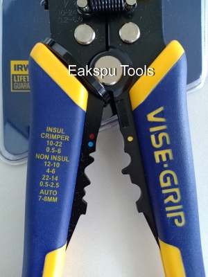 คีมปอกสายไฟออโต้ irwin vise grip 8 นิ้ว คีมปอกสายไฟออโต้ irwin vise grip 8 นิ้ว