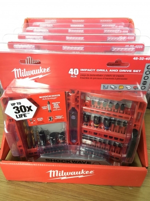 ชุดดอกไขควง ดอกสว่าน ดอกแข็งกว่าทั่วไป30เท่า (เขาว่างั้น)จำนวน 40 ชิ้น Milwaukee 48-32-4006 ล๊อต2