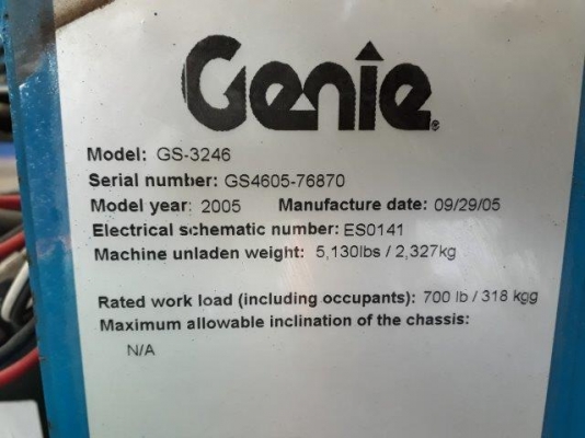 กระเช้าไฟฟ้า X-LIFT GENIE GS3246DC ยกสูง 9.8 เมตร มือสองญี่ปุ่น กระเช้าไฟฟ้า X-LIFT GENIE GS3246DC ยกสูง 9.8 เมตร มือสองญี่ปุ่น