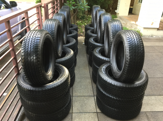 ยางน้องๆป้ายแดง Bridgestone 245 70 16 ปี18 มีให้เลือก 10ชุด ดอกเต็ม ไม่มีปะ เนื้อนิ่มๆ ใช้ยาว ราคาไม ยางน้องๆป้ายแดง Bridgestone 245 70 16 ปี18 มีให้เลือก 10ชุด ดอกเต็ม ไม่มีปะ เนื้อนิ่มๆ ใช้ยาว ราคาไม