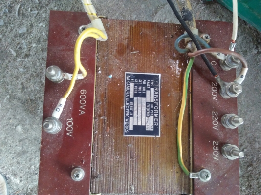 หม้อแปลงไฟ220vออก100v. 600va หม้อแปลงไฟ220vออก100v. 600va