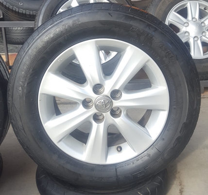 ล้อTOYOTA Aitis ขอบ15  5รู100 พร้อมยาง 4 ล้อ