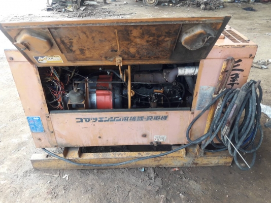 ขายตู้เชื่อมสนาม ยี่ห้อ Komatsu KW-270-X เครื่องยันม่าร์ เครื่องยนต์ 3TN72H1-DF ขนาด 3 สูบ แบต 12 โว ขายตู้เชื่อมสนาม ยี่ห้อ Komatsu KW-270-X เครื่องยันม่าร์ เครื่องยนต์ 3TN72H1-DF ขนาด 3 สูบ แบต 12 โว
