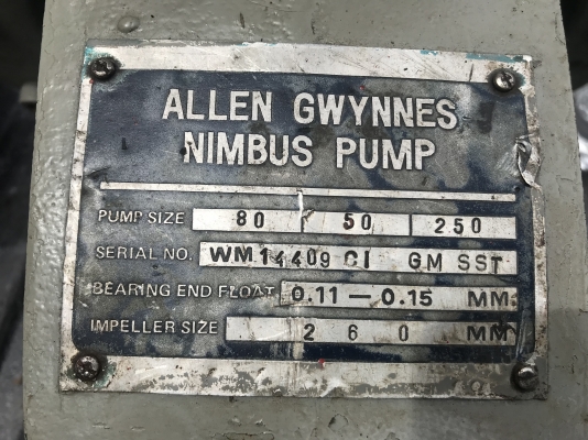 ( เหลือ 1ตัวครับ )ขายหัวปั๊มน้ำหอยโข่ง Nimbus pump made in Japan ใบทองเหลือง รุ่นใบพัดใหญ่ส่งน้ำไกล ขนาดเข้า 3นิ้ว ออก 2นิ้ว สภาพสวย หมุนนิ่ม พร้อมใช้งาน มี 2ตัว