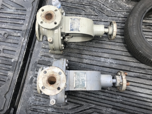 ( เหลือ 1ตัวครับ )ขายหัวปั๊มน้ำหอยโข่ง Nimbus pump made in Japan ใบทองเหลือง รุ่นใบพัดใหญ่ส่งน้ำไกล ขนาดเข้า 3นิ้ว ออก 2นิ้ว สภาพสวย หมุนนิ่ม พร้อมใช้งาน มี 2ตัว