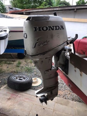 ขายเรือ 17ฟุต พร้อมเครื่อง honda 30แรง