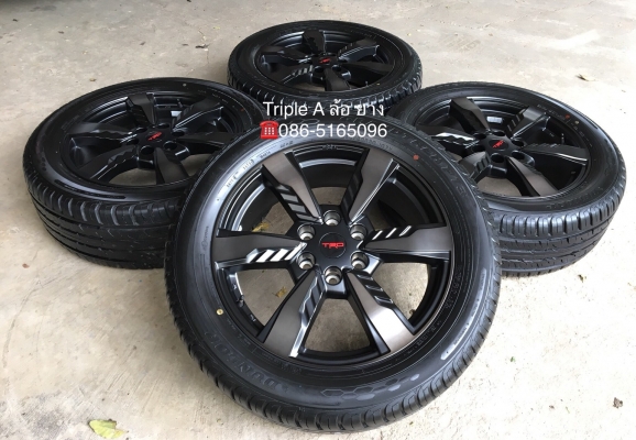 ล้อแม็กป้ายแดง All New Fortuner TRD ขอบ 20 พร้อมยางป้ายแดง 265-50-20 Dunlop ปี 18 แม็กสวยกริ๊บ ตุ่มอลัง