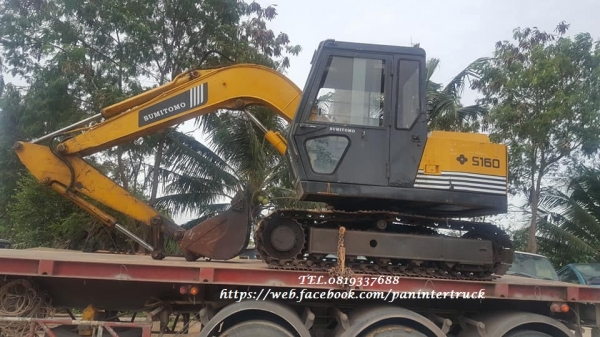 FROM JAPANขายถูกด่วนๆรถขุดSUMITOMO - S160(เทียบเท่าPC60-5)เครื่องยนต์ ISUZU-4JB1/ปั๊มนิ้ว/มีเก๋ง/สินค้าเก่านอก