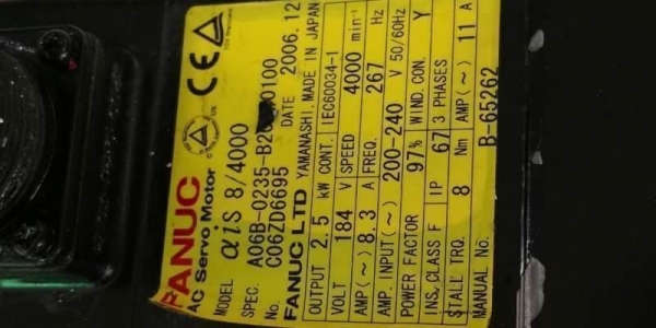 2000บ.ส่งถึงบ้านฟรี โทร 083-2000058 LINE ID: line832923 AC Servo Motor ยี่ห้อ FANUC ขนาดกำลัง 2.5 kw 2000บ.ส่งถึงบ้านฟรี โทร 083-2000058 LINE ID: line832923 AC Servo Motor ยี่ห้อ FANUC ขนาดกำลัง 2.5 kw