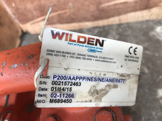 ขายปั๊มไดอะแฟรม Wilden made in USA โครงสร้างอลูมิเนียม ขนาด 1นิ้ว สภาพสวย ดูดแรง พร้อมใช้งาน
