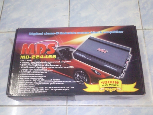 ถูกกว่าที่อื่นด่วนตัวสุดท้ายแล้วขายส่งแบบถูกสุดๆเพาว์เวอร์Class-D MDS 5000 w ของใหม่ ราคา 2450 บาท ถูกกว่าที่อื่นด่วนตัวสุดท้ายแล้วขายส่งแบบถูกสุดๆเพาว์เวอร์Class-D MDS 5000 w ของใหม่ ราคา 2450 บาท