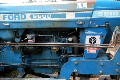 รถไถนาFORD 6600 เสื้อเรียบ ปั้มแบน ผาน7+ดันหน้า