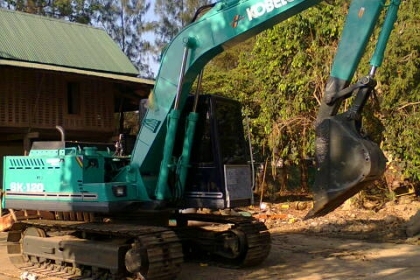 KOBELCO SK100 MACK 1เปลียนเก๋งKOMATSUคอนโทรนสั้น