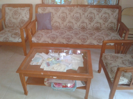 ชุดโซฟาไม้สัก  ลายหลุยส์