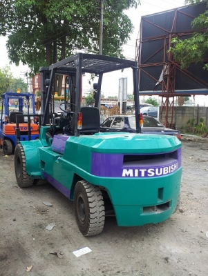 forklift 5 ตัน  MISUBISHI FD50  เกียร์AUTO ดีเซล S6E ดับสวิท  ยกสูง 3.0 เมตร งากระดก