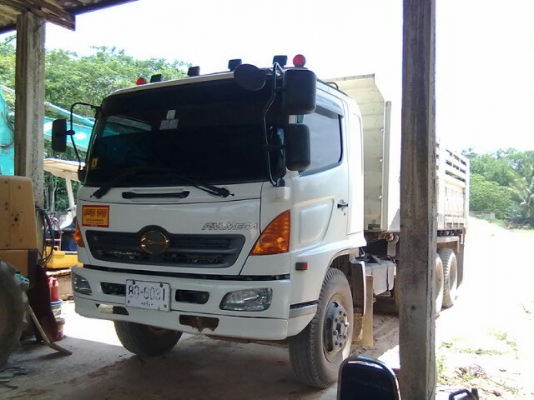 10ล้อดั้มHINO MEGA260 ปี48 ดั้มสามมิตรลอนเฉียง