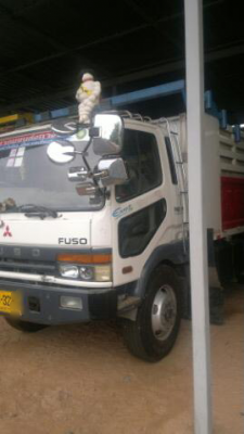 ขายรถบรรทุกสิบล้อ (พ่วง 22 ล้อ)MITSUBISHI M6 เครื่องเดิม เกียร์เดิม แม่ลูกคอกเกษตรสามมิตรไม่ดั๊มพ์ ลูก 3 คานแท้ยาว 7 เมตร ทะเบียนพร้อม