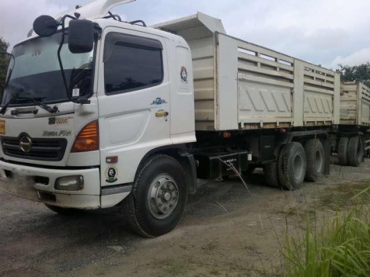 รถฮีโน่ 10 ล้อดั๊ม 260 แรงม้า ปี 51  ( ขายแม่ลูก )  ( มีขาย 2 พ่วง )  สนใจติดต่อ 081 - 6079515