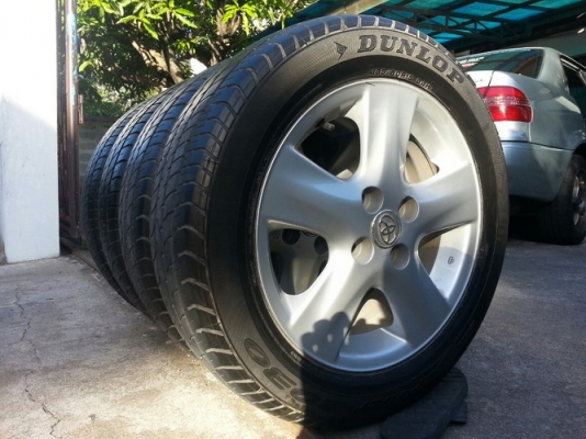 ล้อ15VIOS 4รู100 + ยาง Dunlop 185/60/15 ล้อ15VIOS 4รู100 + ยาง Dunlop 185/60/15