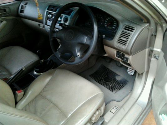 HONDA CIVIC Dimension VTEC 1.7 MT ปี 2002 สวยจัดบางเดิมทั้งคัน เกียร์ธรรมดา ติดตั้งแก๊ส LPG ลงเล่มครบถูกต้อง ภายในเก๋งคอนโซลสวยครบพร้อม CD พ.เพาเวอร์ ก.ไฟฟ้า เบาะหนัง ช่วงล่างแน่นหนึบดีมาก ยางสภาพดี 4 เส้นประมาณ 80\% พร้อมใช้งาน เอกสารทะเบียนภาษีครบพร้อมโอ HONDA CIVIC Dimension VTEC 1.7 MT ปี 2002 สวยจัดบางเดิมทั้งคัน เกียร์ธรรมดา ติดตั้งแก๊ส LPG ลงเล่มครบถูกต้อง ภายในเก๋งคอนโซลสวยครบพร้อม CD พ.เพาเวอร์ ก.ไฟฟ้า เบาะหนัง ช่วงล่างแน่นหนึบดีมาก ยางสภาพดี 4 เส้นประมาณ 80\% พร้อมใช้งาน เอกสารทะเบียนภาษีครบพร้อมโอ