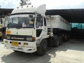 10ล้อหัวลากFUSO 220แรง+หางเซมิดั้ม ขายแยกหรือขายรวม