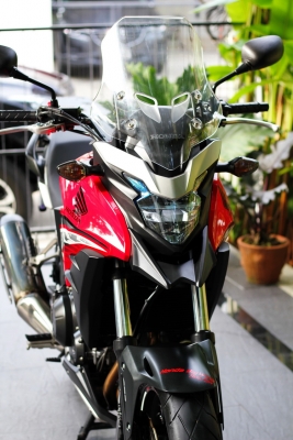 Honda CB500X ปี 2016 สีแดง LEDรถสวยมาก Honda CB500X ปี 2016 สีแดง LEDรถสวยมาก