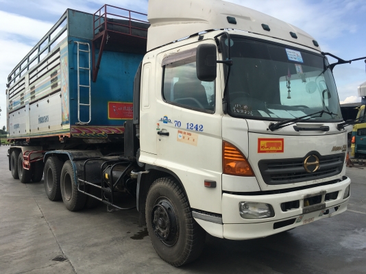 หัวลาก 10 ล้อ HINO FM1J 260 แรง ปี 46 หางเซมิดั้มยาว 7.5 เมตร อู่ ส.สุชัย สภาพพร้อมใช้ สนใจ 092-5852