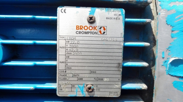 ปั้มน้ำหอยโข่งใบทองเหลือง AURORA Made in USA ขนาด 30 HP 2920 RPM 380V ท่อ 5&rdquo;- 4&rdquo; Head 60 m