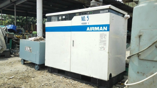 ปั้มลมสกรูญี่ปุ่น AIRMAN JAPAN รุ่น SAS37P ขนาด 50 HP ไฟ 380V สภาพสวยพร้อมใช้งาน