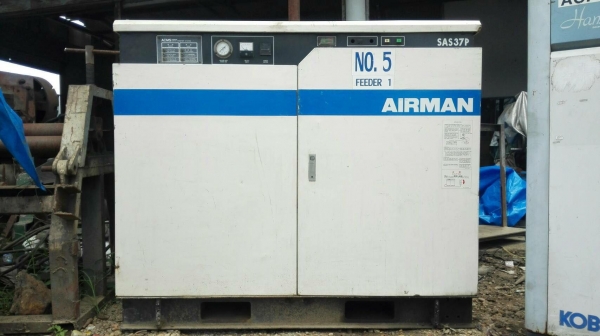 ปั้มลมสกรูญี่ปุ่น AIRMAN JAPAN รุ่น SAS37P ขนาด 50 HP ไฟ 380V สภาพสวยพร้อมใช้งาน